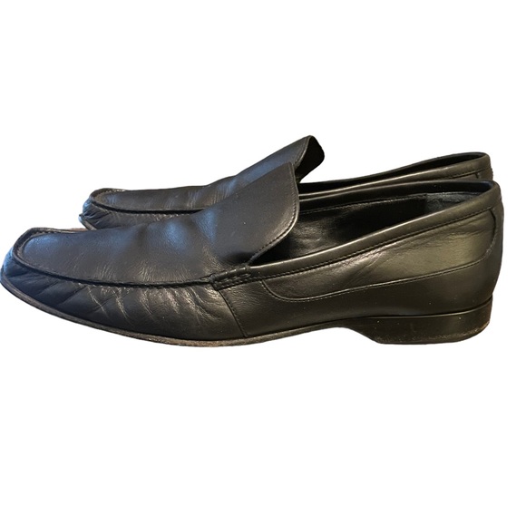 Bally of Switzerland Black Leather Slip On Loafers Size 12 - Picture 1 of 9